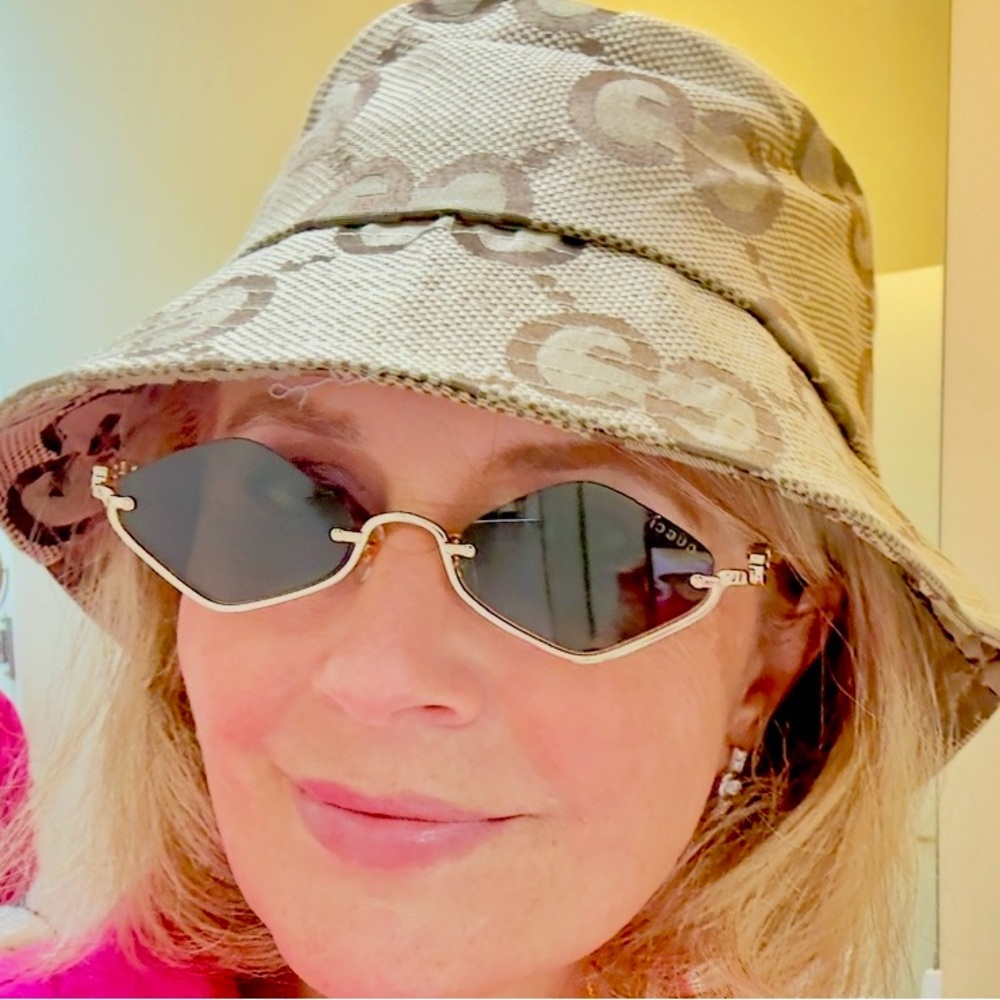 Gucci Diamond Frame sunglasses / gold - Picture 7 of 7